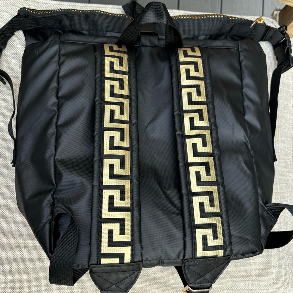 Versace Parfumes black Rider Backpack knapsack fenti - Picture 5 of 11